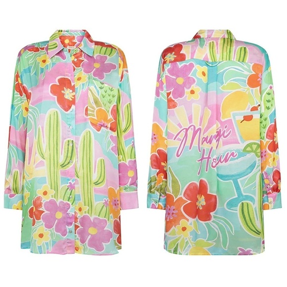 Nwt Spell & The Gypsy Spell Plus Size Margi Hour Shirt Dress XXL - Picture 7 of 8